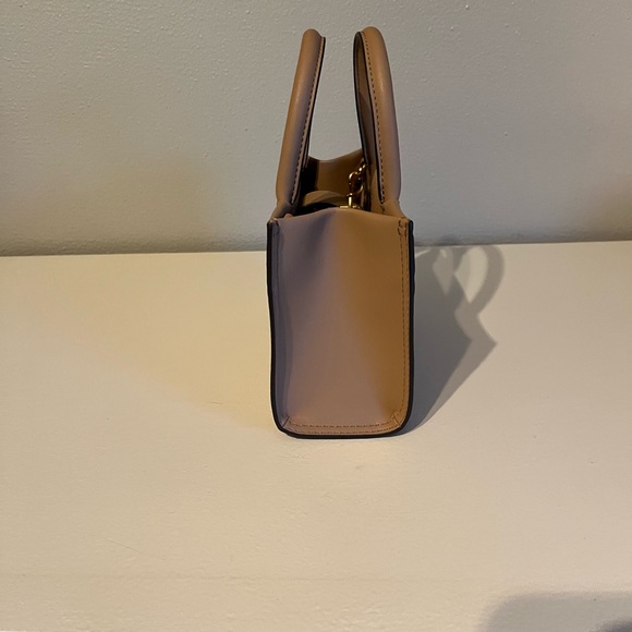 Tory Burch Tan Mini Bag with Structured Shape and Top Handle - Picture 5 of 9